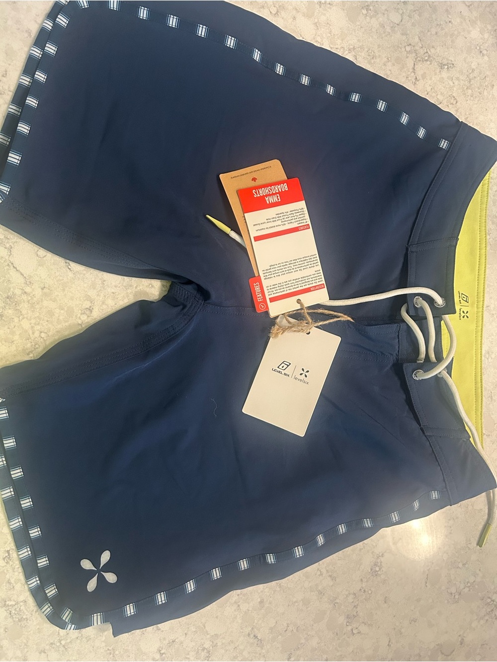 Level Six NWT Emma Deep Navy Boardshorts Women's Size 4